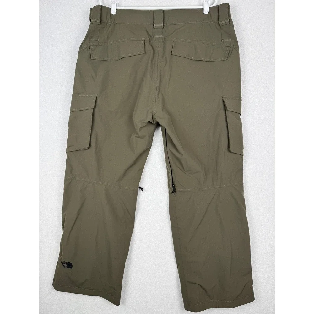 The North Face Snow Pants Mens XL Brown HyVent Waterproof Cargo Ski Snowboard